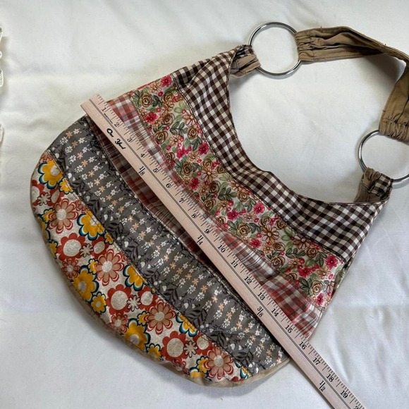 boho patchwork shoulder bag - Picture 3 of 5